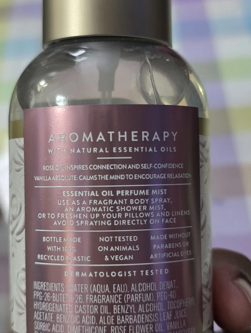 Bath Body Works Aromatherapy Heirloom Rose Body Wash, Cream, & Rose Vanilla Mist